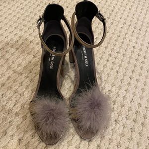 Faux ostrich feather heel from Kenneth Cole NY